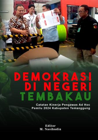 Cover Depan Buku Demokrasi di Negeri Tembakau Bawaslu Kabupaten Temanggung